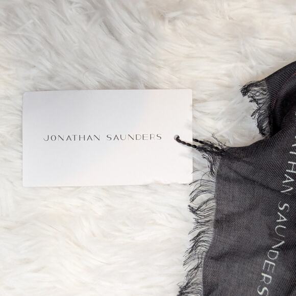 Jonathan Saunders Cashmere Modal Scarf in Peony Multicolor - Picture 3 of 9